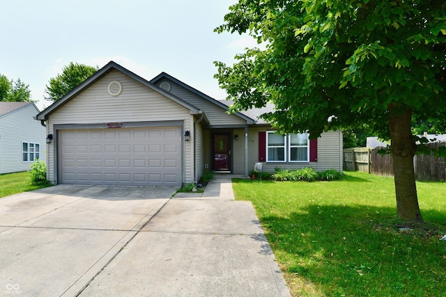 3429 Pavetto Ln, Indianapolis, IN 46203 - ranch-style home featuring a garage and driveway