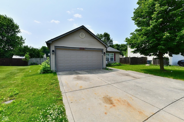 3429 Pavetto Ln, Indianapolis, IN 46203 - ranch-style home featuring a garage and concrete driveway