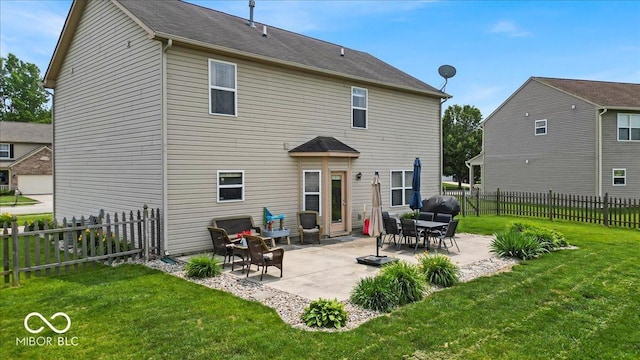 2434 Burgundy Way, Plainfield, IN 46168 - back of house featuring a patio
