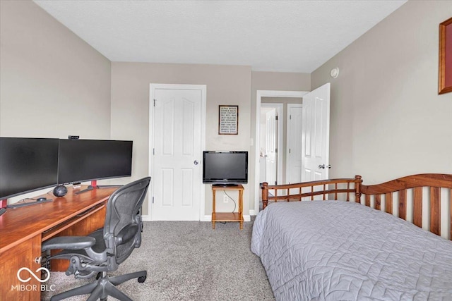 2434 Burgundy Way, Plainfield, IN 46168 - bedroom with carpet flooring, an office area, and baseboards