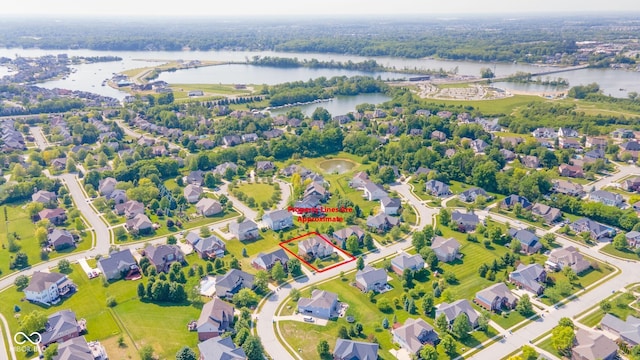 10555 Serra Vista Pt, Fishers, IN 46040 - view of property location with a nearby body of water and property boundaries highlighted