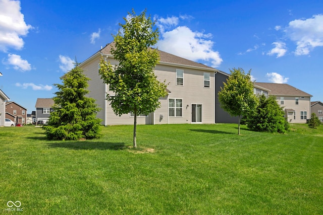 1026 Sorrell Pass, Greenwood, IN 46143 - back of property featuring a lawn and a residential view