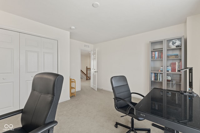 1026 Sorrell Pass, Greenwood, IN 46143 - office featuring light carpet and baseboards