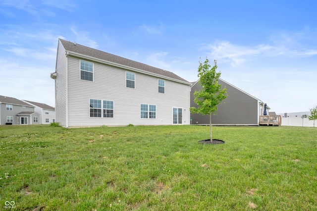 5794 Wintersweet Ln, Whitestown, IN 46075 - back of house with a yard