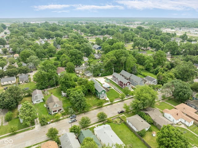 2427 N Rural St, Indianapolis, IN 46218 - aerial view of residential area with a tree filled landscape