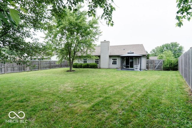 12157 Longstraw Dr, Indianapolis, IN 46236 - view of yard featuring a gazebo