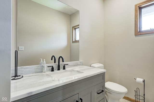4181 Whitetail Woods Dr, Bargersville, IN 46106 - half bath with toilet, plenty of natural light, and vanity