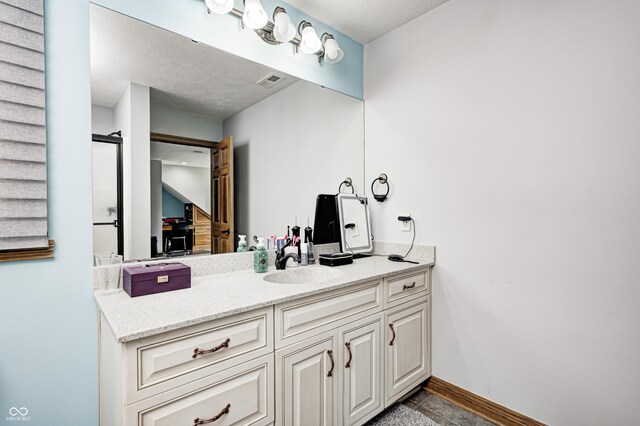 4181 Whitetail Woods Dr, Bargersville, IN 46106 - bathroom with vanity, tile patterned flooring, and baseboards