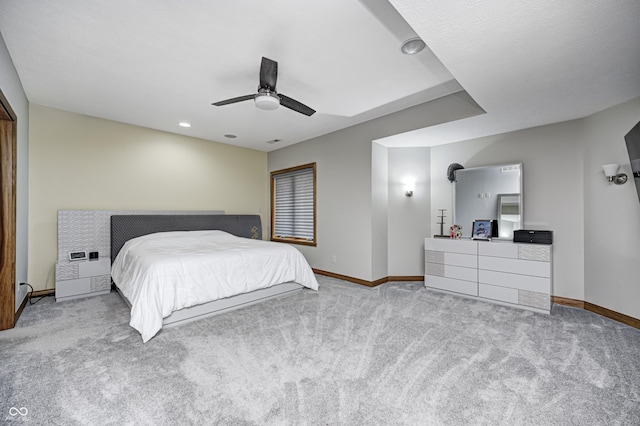 4181 Whitetail Woods Dr, Bargersville, IN 46106 - carpeted bedroom with baseboards and a ceiling fan