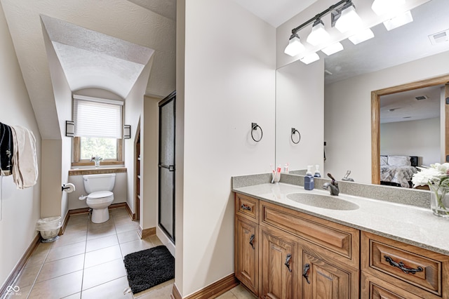 4181 Whitetail Woods Dr, Bargersville, IN 46106 - full bathroom featuring ensuite bath, tile patterned floors, toilet, and vanity