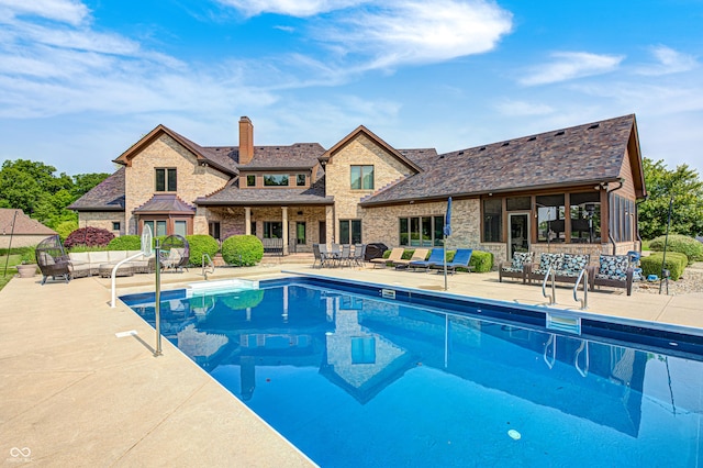 4181 Whitetail Woods Dr, Bargersville, IN 46106 - view of pool with a patio