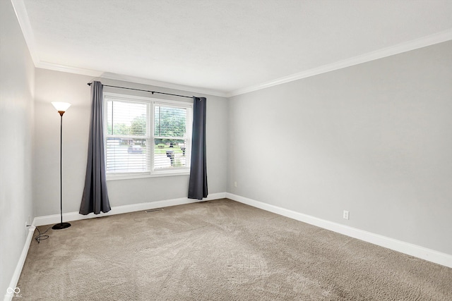 7430 Railway Ct, Indianapolis, IN 46256 - unfurnished room with crown molding, carpet floors, and baseboards