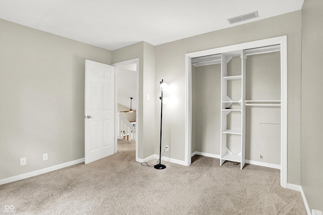 7430 Railway Ct, Indianapolis, IN 46256 - unfurnished bedroom featuring carpet floors, baseboards, and a closet
