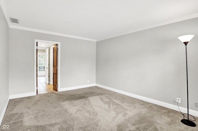 7430 Railway Ct, Indianapolis, IN 46256 - carpeted empty room with crown molding and baseboards