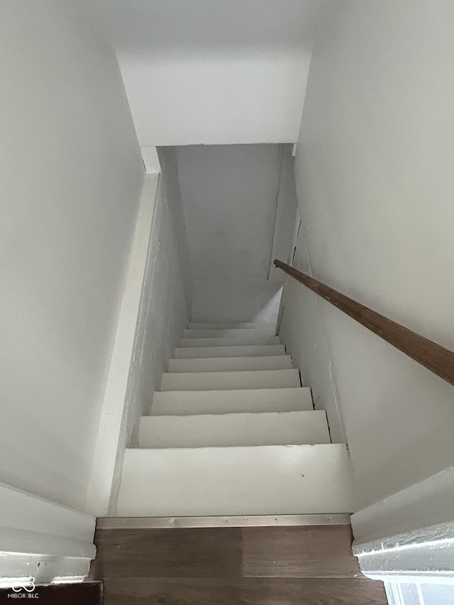 330 S Butler Ave, Indianapolis, IN 46219 - stairway with wood finished floors
