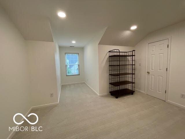 9664 Legare St Unit 2601, Fishers, IN 46038 - below grade area featuring recessed lighting and carpet flooring