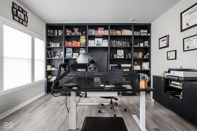 6305 N Woodhaven Dr, Mccordsville, IN 46055 - home office with wood finished floors and baseboards