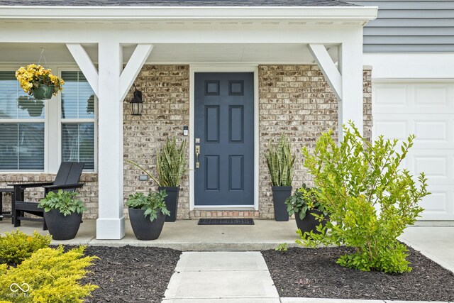 6305 N Woodhaven Dr, Mccordsville, IN 46055 - property entrance featuring a porch