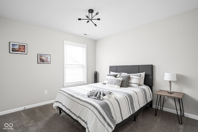 6305 N Woodhaven Dr, Mccordsville, IN 46055 - bedroom with carpet floors and baseboards