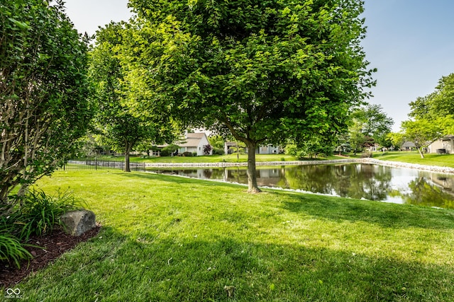 8223 Thoroughbred Run, Indianapolis, IN 46256 - view of yard with a water view