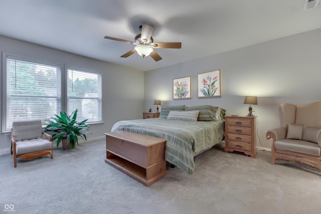 10510 Mcclain Dr, Brownsburg, IN 46112 - bedroom featuring carpet flooring and ceiling fan