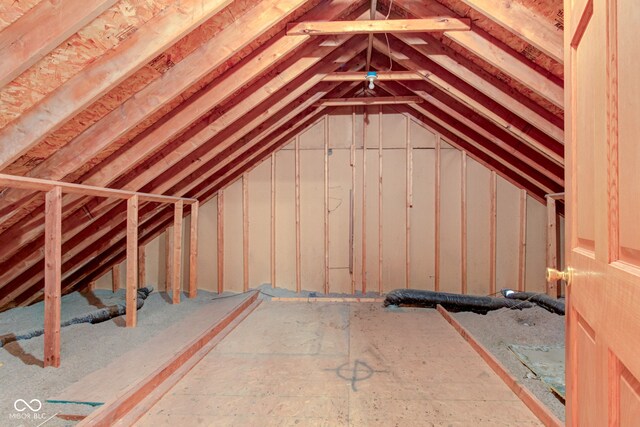 8371 N 400 W, Fairland, IN 46126 - view of unfinished attic