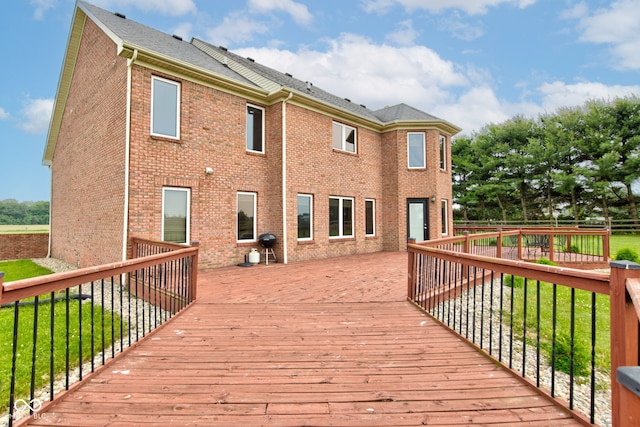 8371 N 400 W, Fairland, IN 46126 - view of wooden deck