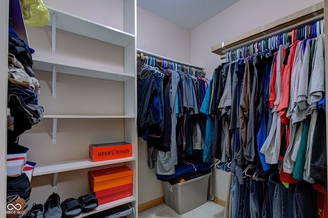 8371 N 400 W, Fairland, IN 46126 - walk in closet with carpet floors