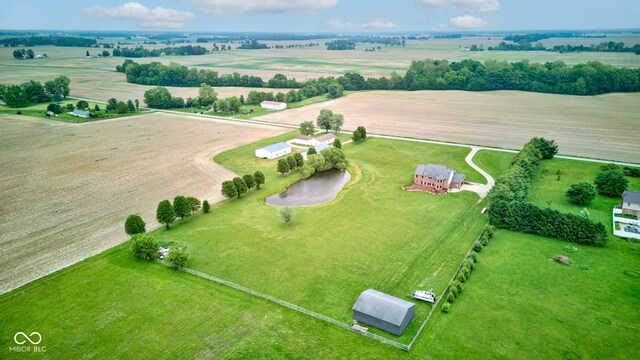 8371 N 400 W, Fairland, IN 46126 - aerial view of sparsely populated area with large plots for crops