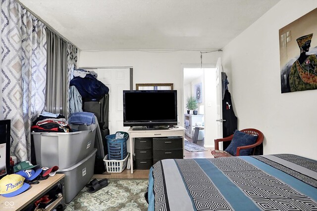 2832 Hillside Ave, Indianapolis, IN 46218 - bedroom with wood finished floors