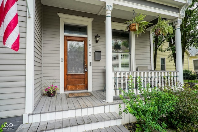 1512 Bellefontaine St, Indianapolis, IN 46202 - doorway to property with a porch