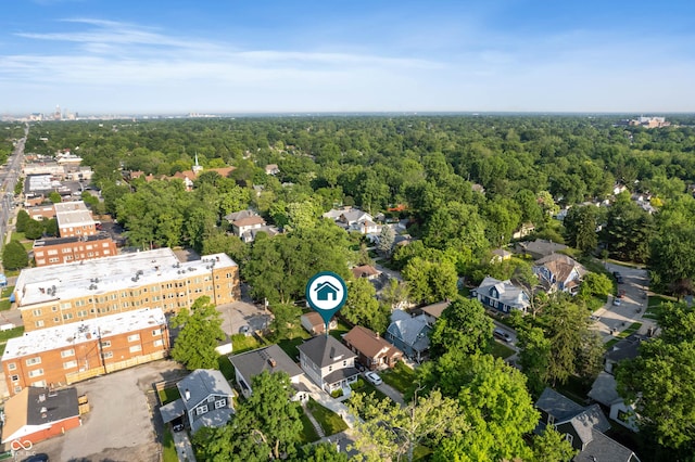 22 N Bolton Ave, Indianapolis, IN 46219 - aerial view of a heavily wooded area