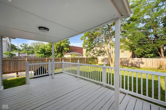 22 N Bolton Ave, Indianapolis, IN 46219 - view of wooden deck