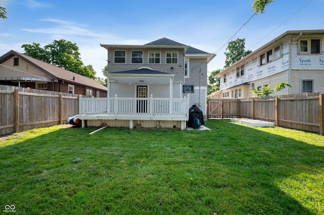 22 N Bolton Ave, Indianapolis, IN 46219 - rear view of house featuring a deck