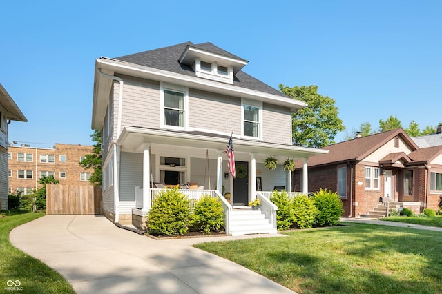 22 N Bolton Ave, Indianapolis, IN 46219 - american foursquare style home with covered porch