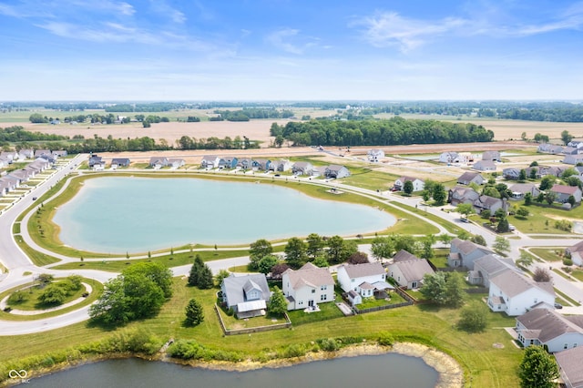 1412 Huntzinger Blvd, Pendleton, IN 46064 - aerial view of property's location with a large body of water and nearby suburban area