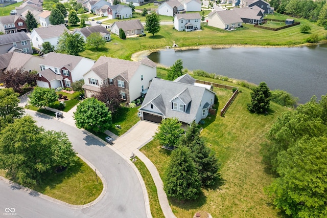 1412 Huntzinger Blvd, Pendleton, IN 46064 - aerial perspective of suburban area with a nearby body of water