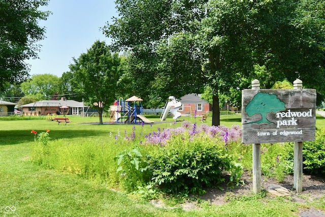 1910 Ivy Dr, Anderson, IN 46011 - view of home's community featuring a lawn