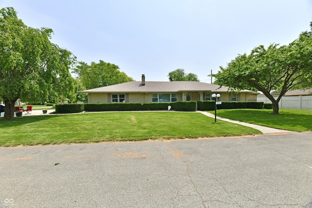 1910 Ivy Dr, Anderson, IN 46011 - single story home with a chimney