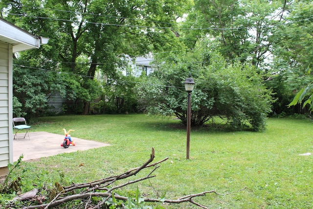 2232 Fairview St, Anderson, IN 46016 - view of green lawn with a patio area