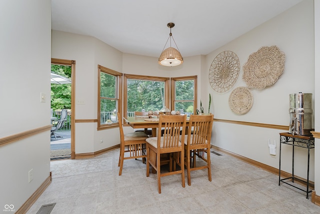 815 Copperfield Ln, Danville, IN 46122 - dining area featuring baseboards and tile patterned floors