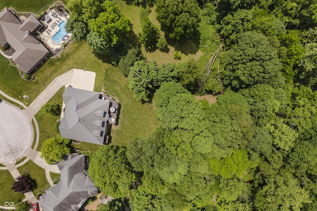 815 Copperfield Ln, Danville, IN 46122 - bird's eye view of a pool area