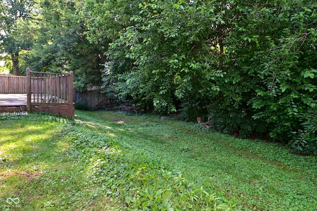 9237 Ogden Dunes Ct, Camby, IN 46113 - view of yard with a deck