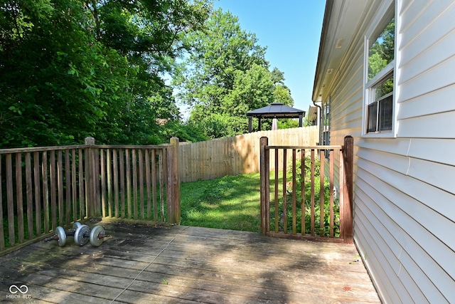 9237 Ogden Dunes Ct, Camby, IN 46113 - wooden deck with a gazebo