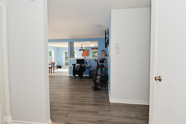 9237 Ogden Dunes Ct, Camby, IN 46113 - hall with wood finished floors and plenty of natural light