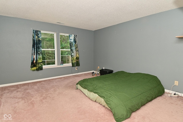 9237 Ogden Dunes Ct, Camby, IN 46113 - carpeted bedroom featuring a textured ceiling and baseboards