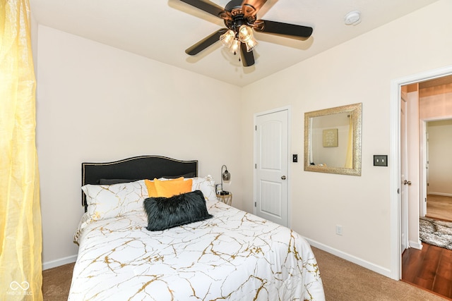 15097 Thoroughbred Dr, Fishers, IN 46040 - bedroom with carpet and a ceiling fan