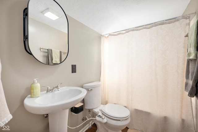 6640 E Washington St, Indianapolis, IN 46219 - bathroom featuring toilet and shower / bath combo with shower curtain