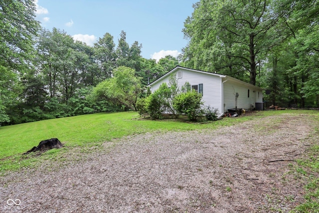 2640 S Silcox Rd, Paragon, IN 46166 - view of green lawn with dirt driveway