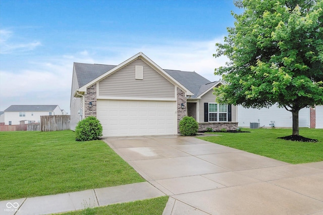 11521 Short Iron Ln, Indianapolis, IN 46235 - view of front of house featuring a garage and concrete driveway